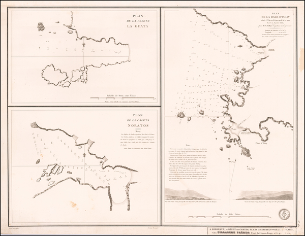 22-Peru & Ecuador Map By Depot de la Marine