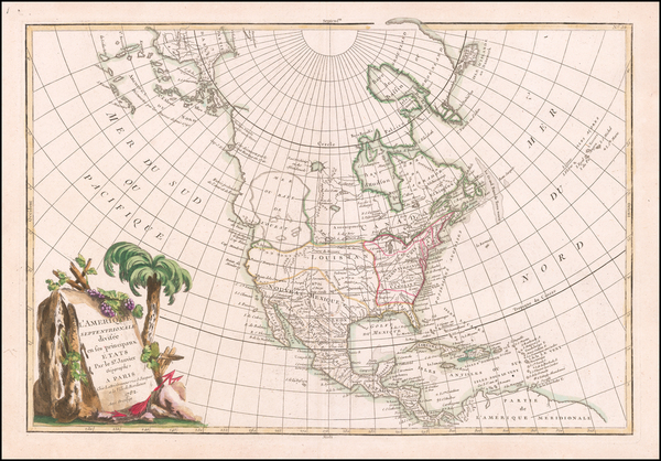 27-Alaska, North America and Canada Map By Jean Janvier