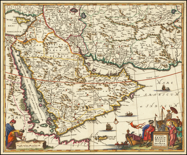 12-Middle East and Arabian Peninsula Map By Jacob Meurs