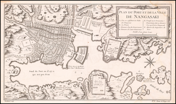 9-Japan Map By Jacques Nicolas Bellin