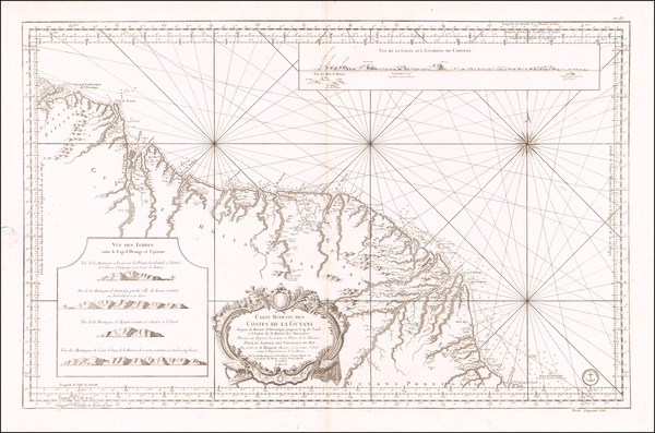 39-Guianas & Suriname Map By Depot de la Marine