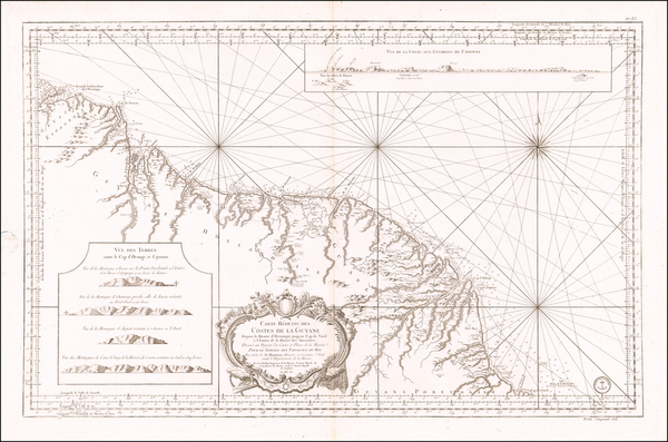 83-Guianas & Suriname Map By Depot de la Marine