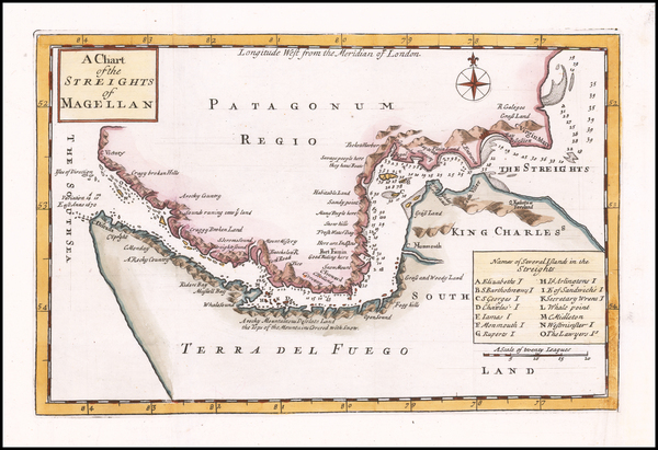 22-Chile Map By Herman Moll