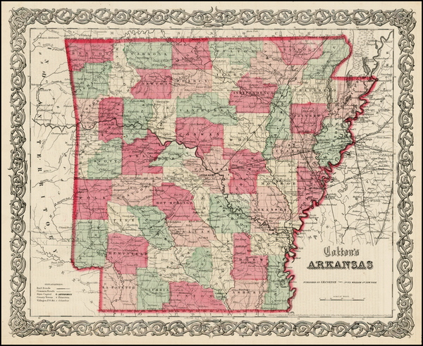 83-South Map By Joseph Hutchins Colton