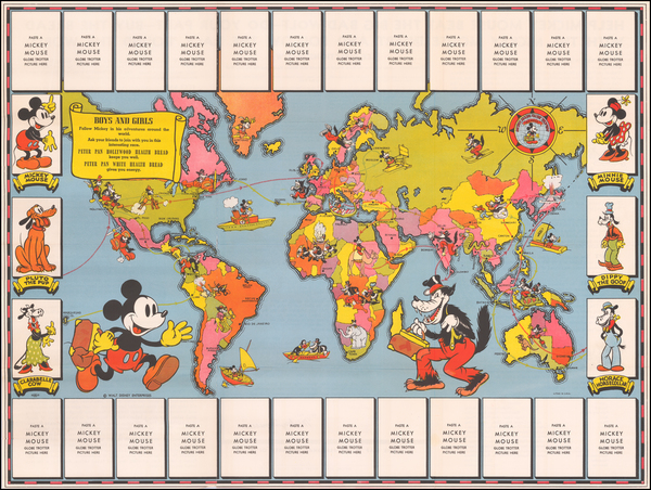 20-World and Pictorial Maps Map By Walt Disney Enterprises