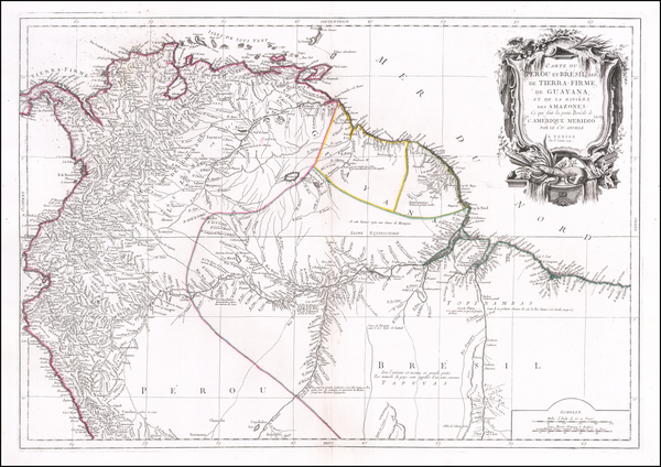 98-Colombia, Brazil, Guianas & Suriname and Peru & Ecuador Map By Paolo Santini