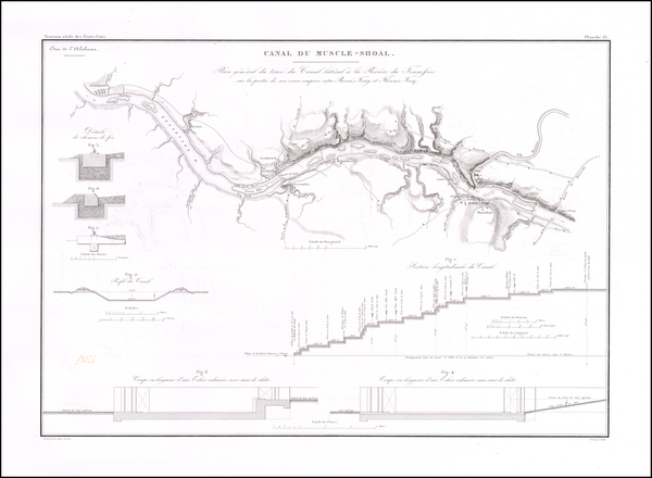 49-Alabama Map By Guillaume-Tell Poussin