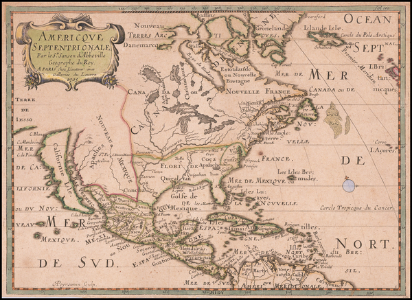 46-Texas, Midwest, Plains, Southwest, North America and California as an Island Map By Pierre Moul