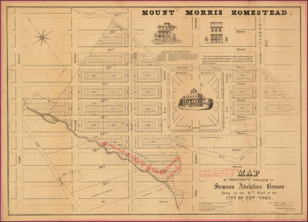 73-New York City Map By Francis Nicholson