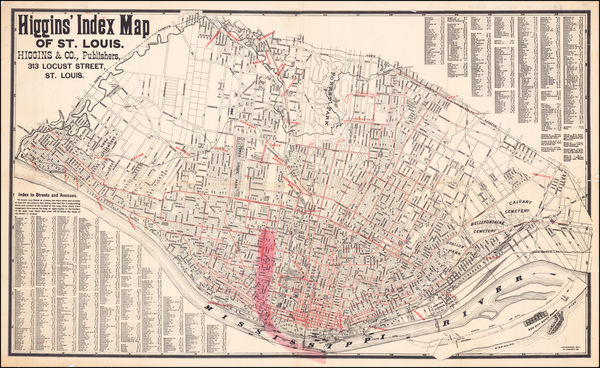 4-Missouri Map By Higgins & Co.