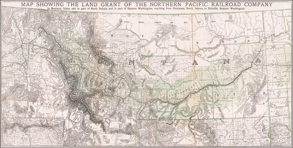 54-Plains and Rocky Mountains Map By Rand McNally & Company