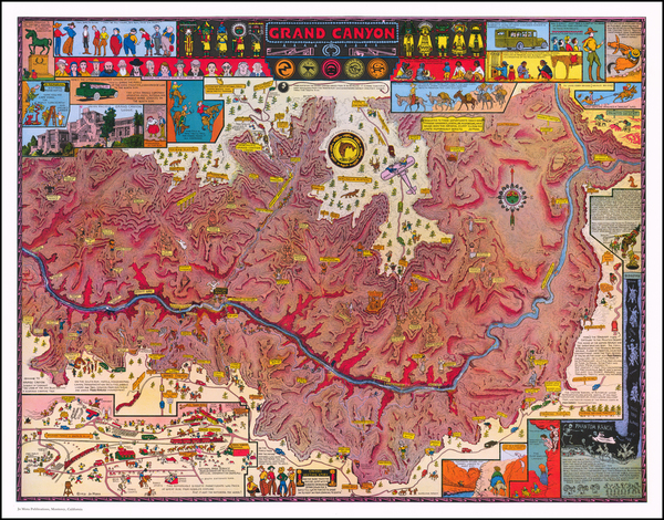 51-Southwest, Arizona, Nevada and Pictorial Maps Map By Jo Mora