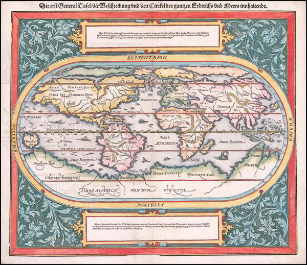 48-World Map By Sebastian Munster