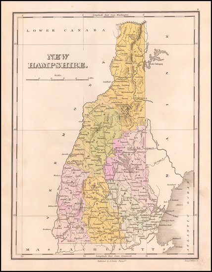 52-New Hampshire Map By Anthony Finley