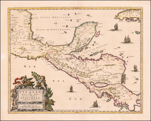 29-Mexico and Central America Map By Pierre Mortier