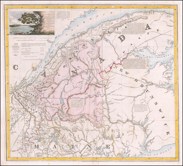 31-New England, Maine and Canada Map By James Smillie / W. Henderson