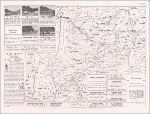 84-Colorado, Colorado and Pictorial Maps Map By Don Bloodgood