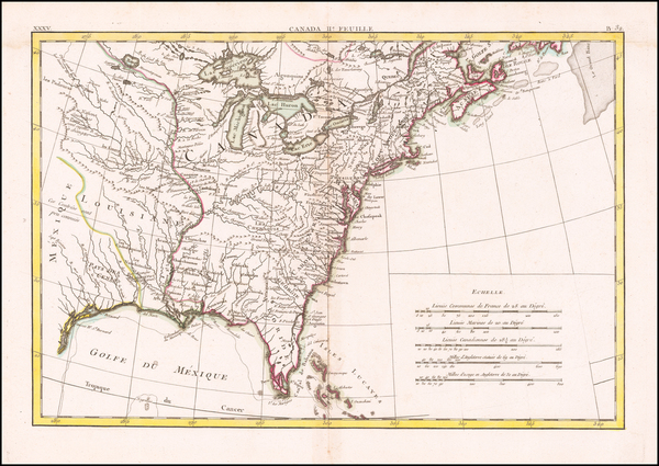 71-United States Map By Rigobert Bonne