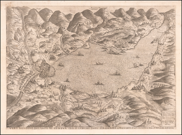 1-Switzerland Map By Piero de Cavalleri