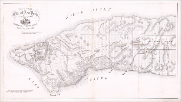 31-New York City Map By Egbert L. Viele