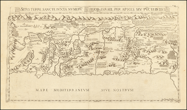 13-Holy Land Map By Donato Bertelli