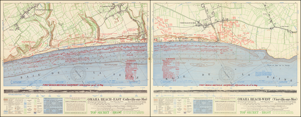 39-France and World War II Map By Commander Task Force 122