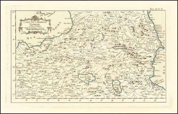 89-Central Asia & Caucasus Map By Jacques Nicolas Bellin
