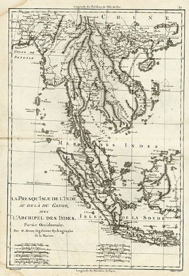 74-Asia, China, India and Southeast Asia Map By Rigobert Bonne