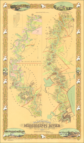 52-South and Louisiana Map By Joseph Aiena