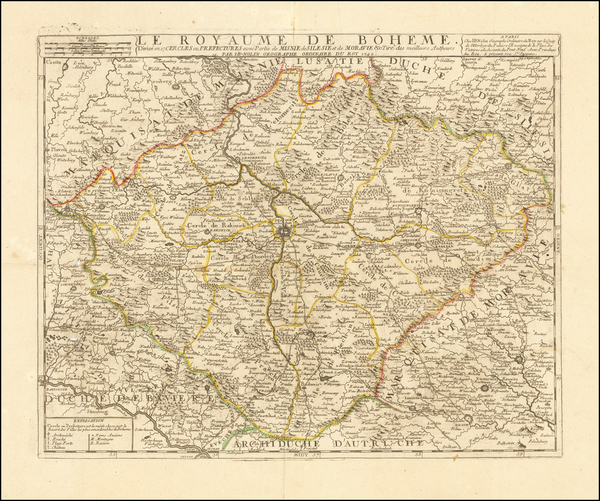 65-Czech Republic & Slovakia Map By Jean-Baptiste Nolin