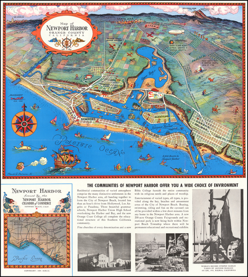 23-Pictorial Maps and Other California Cities Map By Claude Putnam