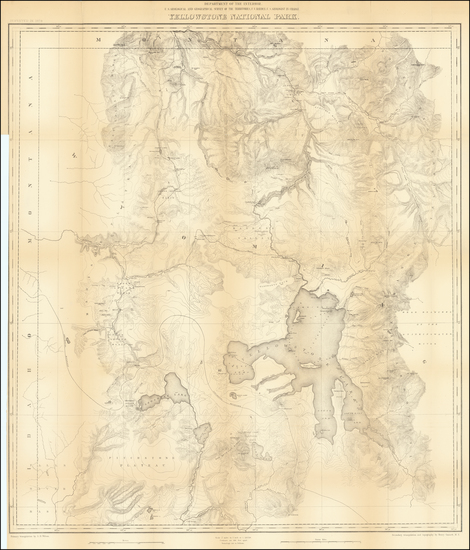 96-Wyoming Map By U.S. Geological Survey