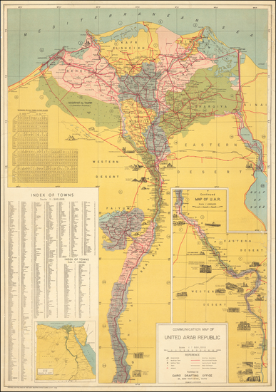 99-Egypt Map By Cairo Drafting Office