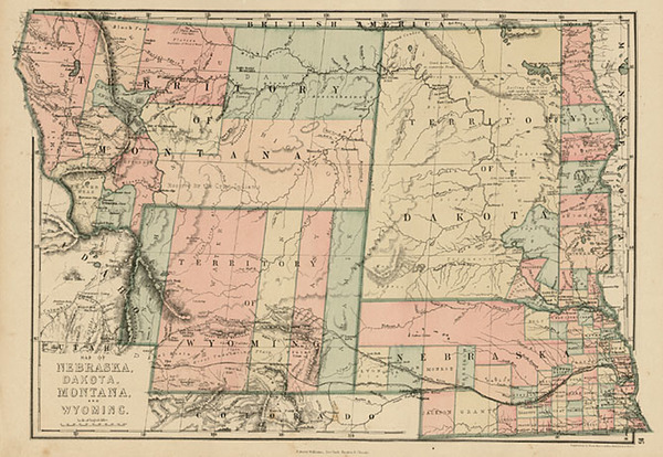 57-Midwest, Plains and Rocky Mountains Map By J. David Williams