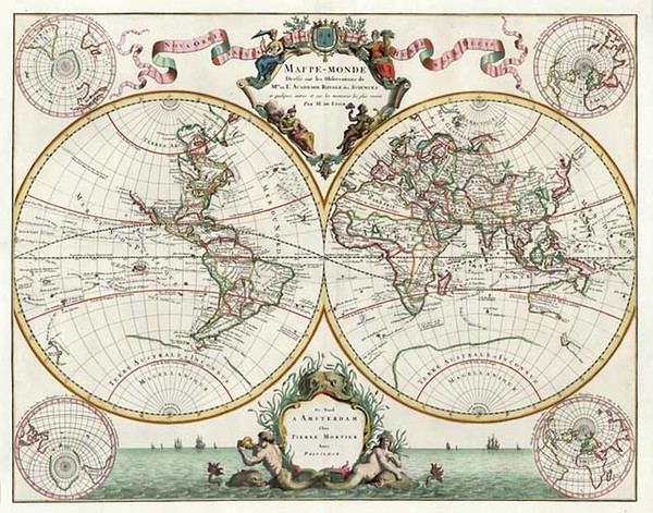 13-World, World and Polar Maps Map By Pierre Mortier