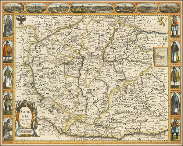 56-Czech Republic & Slovakia Map By John Speed