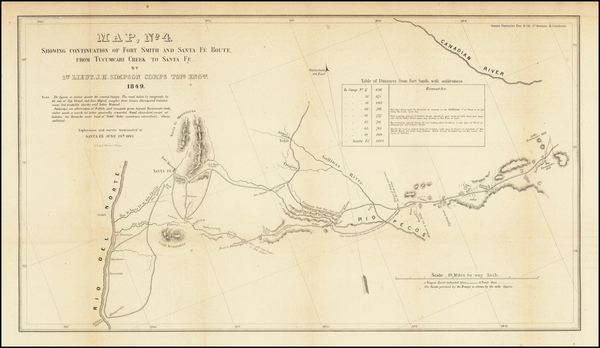 57-New Mexico Map By James Hervey Simpson