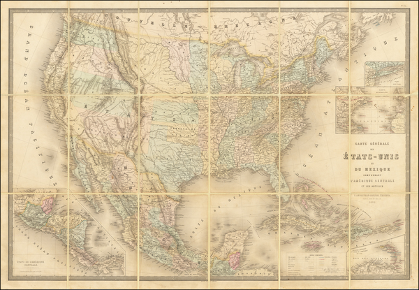 84-United States, Colorado and Colorado Map By Eugène Andriveau-Goujon