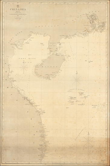 88-China and Hong Kong Map By British Admiralty