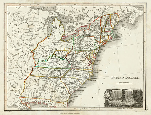 25-United States Map By John Thomson  &  John Wyld