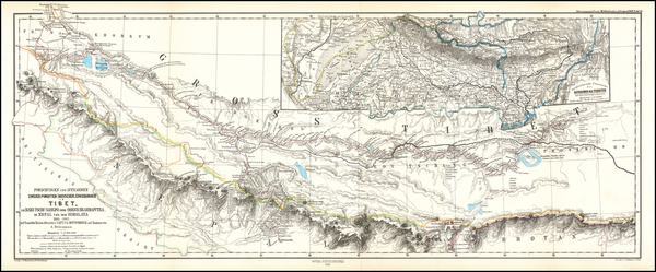 75-China and India Map By Augustus Herman Petermann