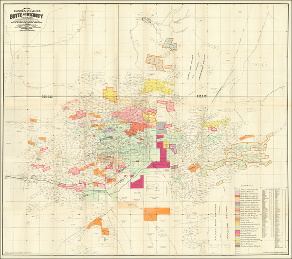 77-Montana Map By Harper, MacDonald & Co.