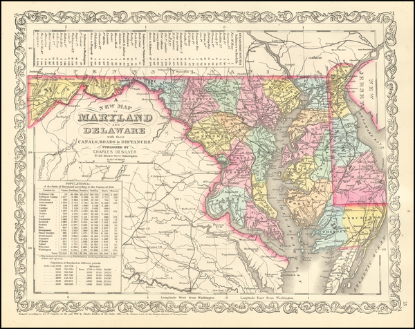 69-Maryland and Delaware Map By Charles Desilver