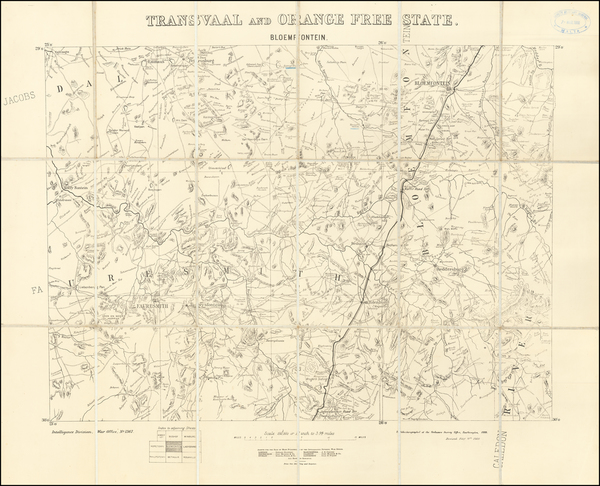 32-South Africa Map By Ordinance Survey Office