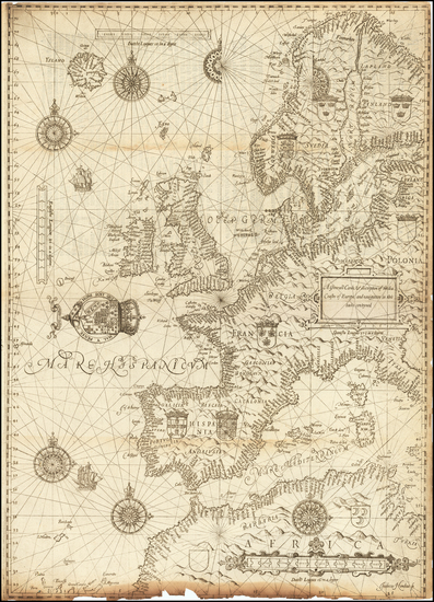 12-Europe Map By Lucas Janszoon Waghenaer