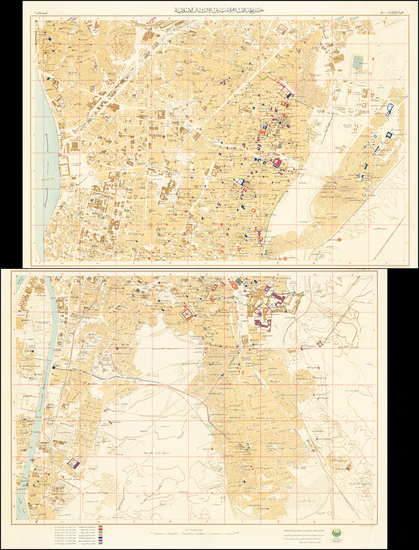 54-Egypt Map By Survey Department