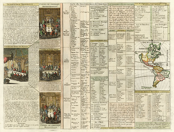 95-South America, California and America Map By Henri Chatelain