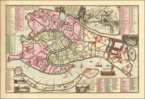 5-Venice Map By Nicolas de Fer