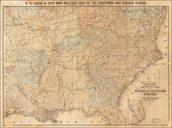 97-United States and Civil War Map By H.H. Lloyd