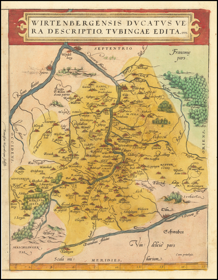 99-Germany Map By Abraham Ortelius